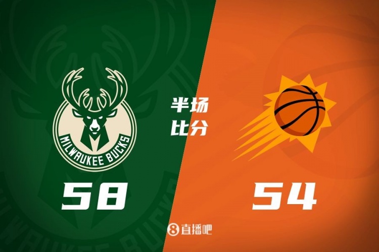 半场战报:杜兰特16分&布克15分5助 字母哥15分 太阳落后雄鹿4分